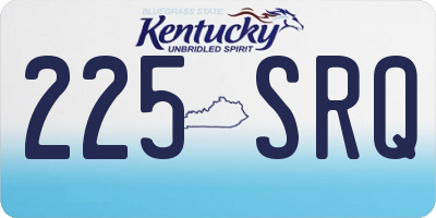 KY license plate 225SRQ