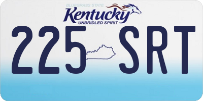 KY license plate 225SRT