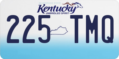 KY license plate 225TMQ