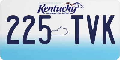 KY license plate 225TVK