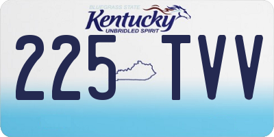 KY license plate 225TVV