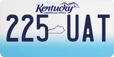 KY license plate 225UAT