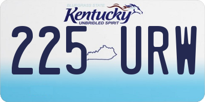KY license plate 225URW