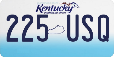 KY license plate 225USQ