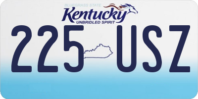 KY license plate 225USZ