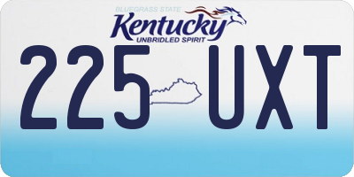 KY license plate 225UXT