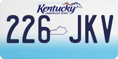 KY license plate 226JKV
