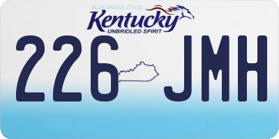 KY license plate 226JMH