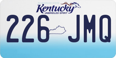 KY license plate 226JMQ