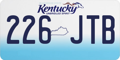 KY license plate 226JTB