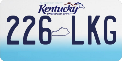 KY license plate 226LKG