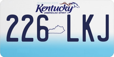 KY license plate 226LKJ