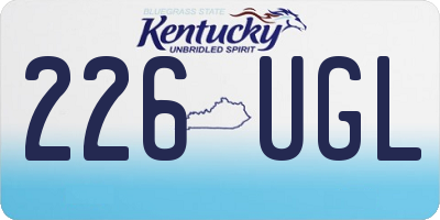 KY license plate 226UGL