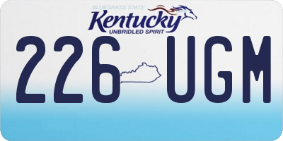 KY license plate 226UGM