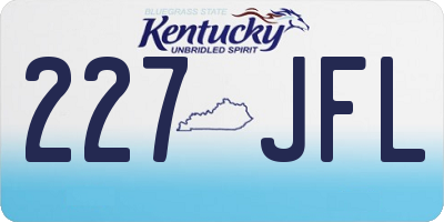 KY license plate 227JFL