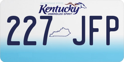 KY license plate 227JFP