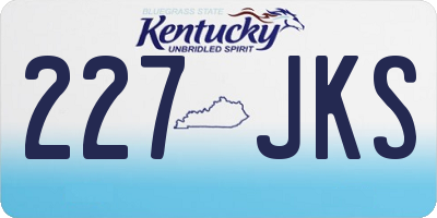 KY license plate 227JKS