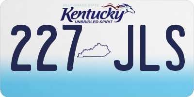 KY license plate 227JLS