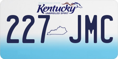 KY license plate 227JMC