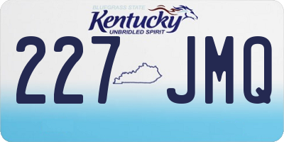 KY license plate 227JMQ