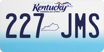 KY license plate 227JMS