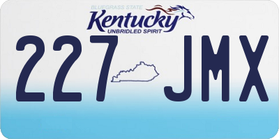 KY license plate 227JMX