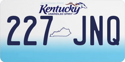 KY license plate 227JNQ