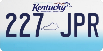 KY license plate 227JPR