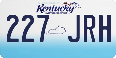KY license plate 227JRH