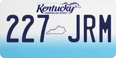 KY license plate 227JRM