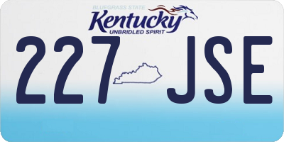 KY license plate 227JSE