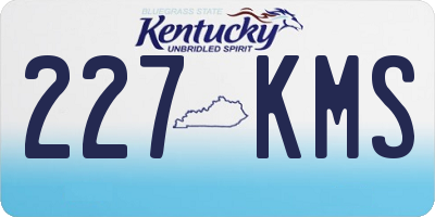 KY license plate 227KMS