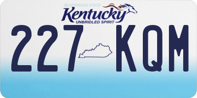 KY license plate 227KQM