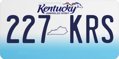 KY license plate 227KRS