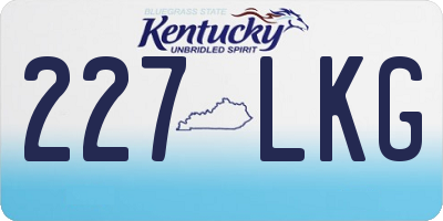 KY license plate 227LKG