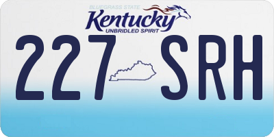 KY license plate 227SRH