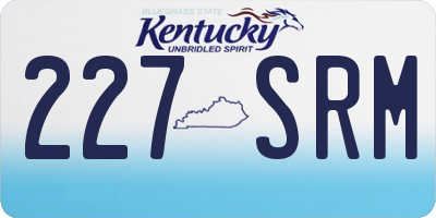 KY license plate 227SRM