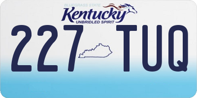KY license plate 227TUQ