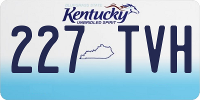 KY license plate 227TVH
