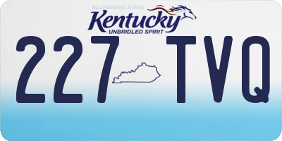 KY license plate 227TVQ