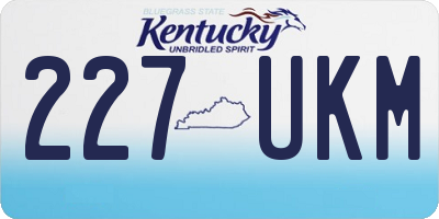 KY license plate 227UKM