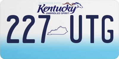 KY license plate 227UTG