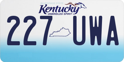 KY license plate 227UWA