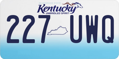 KY license plate 227UWQ