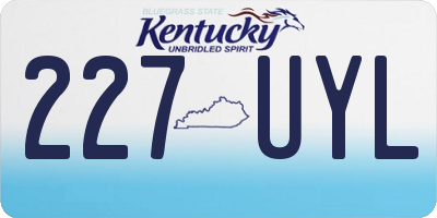 KY license plate 227UYL
