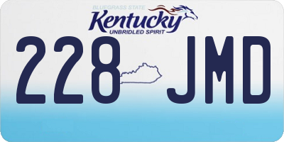 KY license plate 228JMD