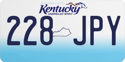 KY license plate 228JPY