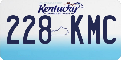 KY license plate 228KMC