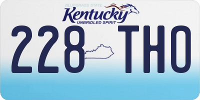 KY license plate 228THO