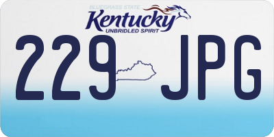 KY license plate 229JPG